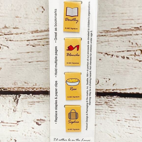 THE GOLDEN GIRLS Magnetic Page Clips Bookmarks - Picture 3 of 3